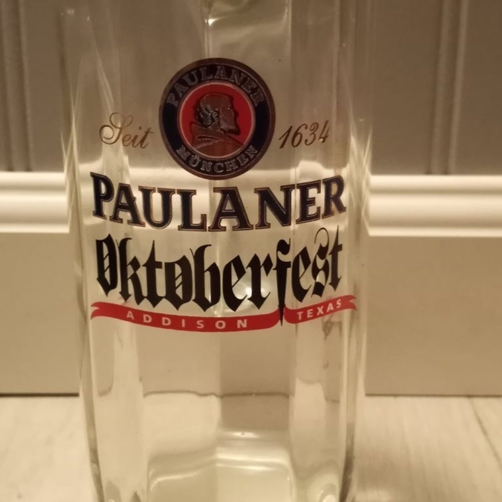 Paulaner Oktoberfest Texas Beer Stein Glass